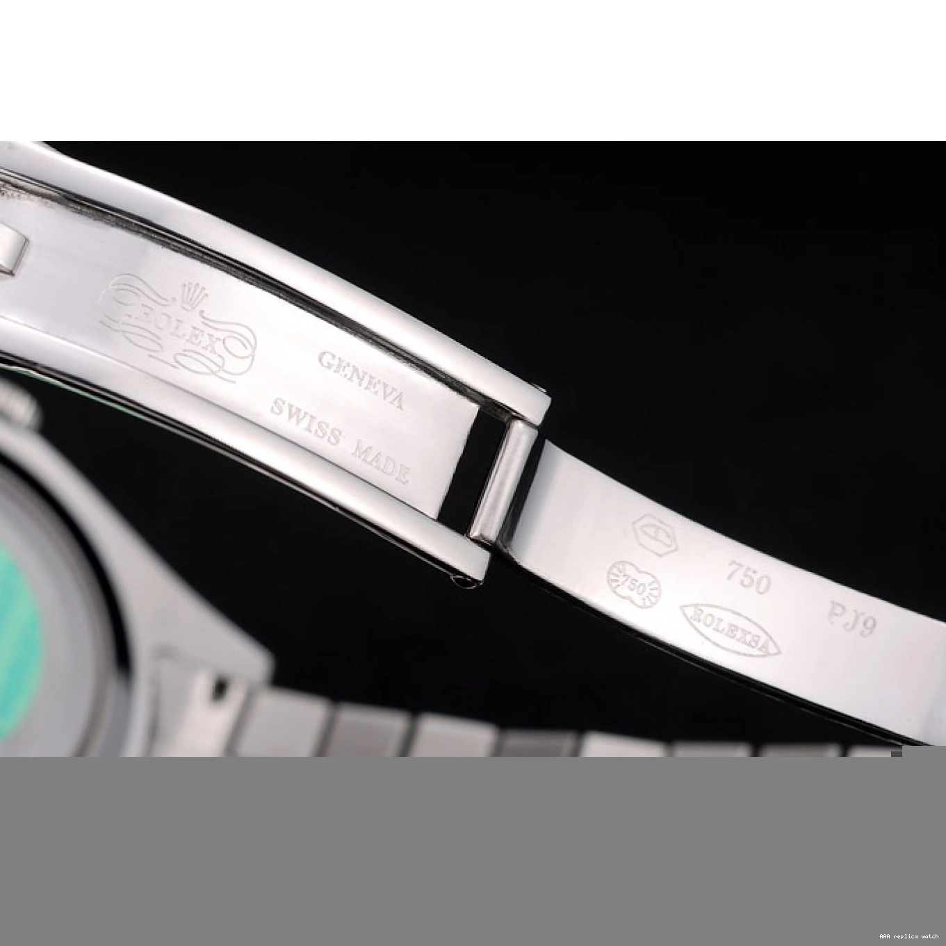 Rolex aaa copy Swiss Silver Ribbed Steel Rolex DayDate Stainless Bezel Dial 41995 0503